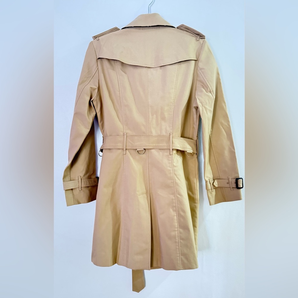 Source Unknown Beige Double-Breasted Trench Coat … - image 2